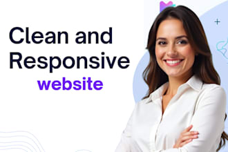 design a clean and responsive wordpress or lovable website