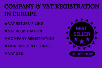handle company and vat registration for france, germany, switzerland, ireland
