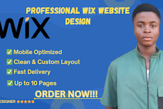design a professional and responsive wix website