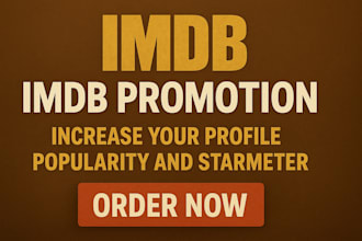 boost imdb starmeter, imdb promotion, increase movie rating promote imdb profile