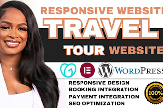 build luxury travel website, travel agency, tour website, travel booking website