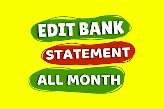 do reconcile bank statement PDF to editable format