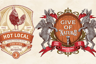 design vintage heraldic crest emblem logo