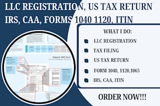get your itin, register vat, and file US tax return as an irs caa