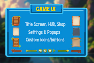 design high quality horror, sci fi ,tycoon UI for your roblox game