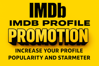 boost imdb starmeter, imdb promotion, increase movie rating promote imdb profile