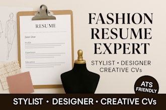 write fashion stylist designer and fashion resume cv