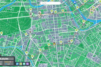 custom vector map design for event, festival, venue and city