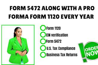 file irs form 5472 and form 1120 for your foreign owned US llc
