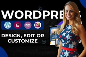 do wordpress customization, update or manage website