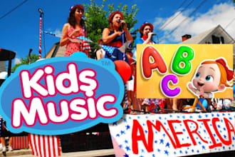 write, compose fun kids song, nursery rhymes for you