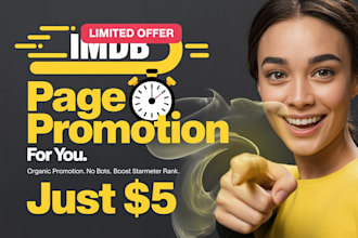 boost your imdb profile, with imdb page promotion and increase starmeter rank