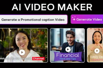 build ai video generator app, video maker app, ai editing app