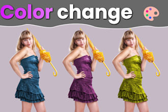 change the color of your product, clothes or objects
