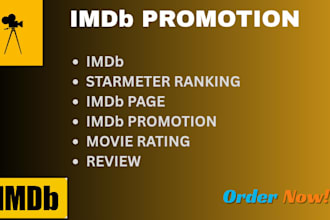 promote your imdb profile and improve starmeter rank movie rating