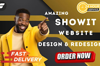design redesign customize showit website or template with blog and seo