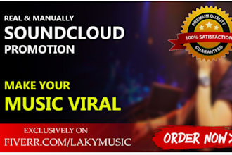 do spotify, soundcloud, amazon music promotion targeted organic listeners