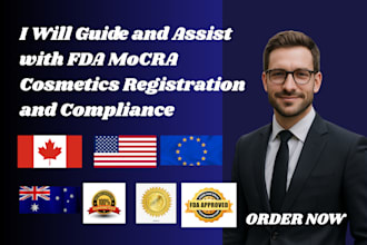 guide and assist with fda mocra cosmetics registration and compliance
