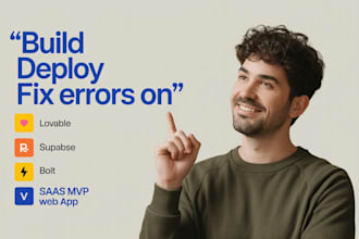 build deploy fix errors on lovable replit bolt new v0 saas mvp web app supabase