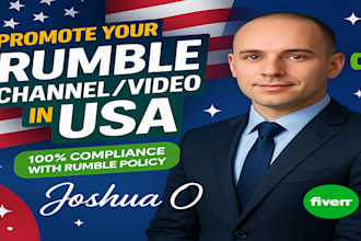 do organic USA rumble video promotion rumble views subscribers youtube shoutout
