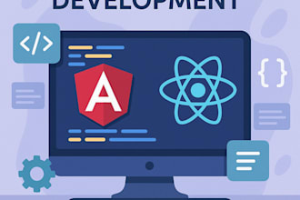 do web frontend development using angular and react js