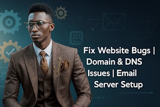 fix domain issue website error, bug fixing dns setup, email server configuration