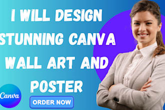 design stunning canva wall art posters and custom wall decor