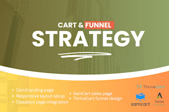 be your samcart, thrive architect, thrivecart, carrd expert