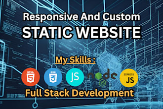 develop custom static website