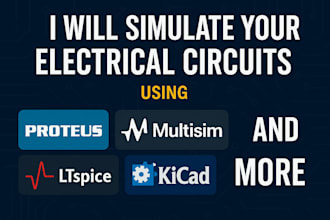 simulate your electrical circuits in proteus, multisim, ltspice, kicad or pcb