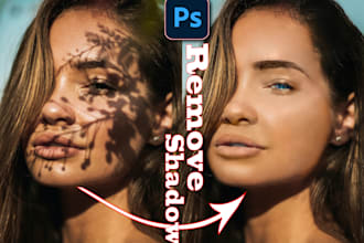 harsh shadow remove and portraits retouching in photoshop