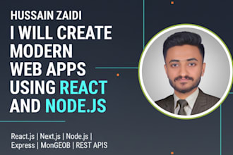 create modern web apps using react and nodejs