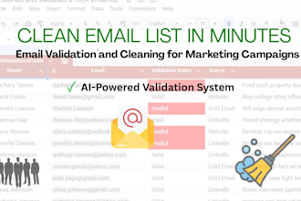 clean and validate email lists for marketing campaigns