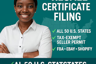 prepare resale permits and sales tax id for online sellers
