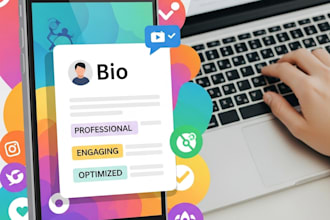 write a professional and engaging bio for instagram, tiktok or linkedin