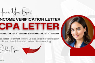 get you cpa comfort income verification letter financial statement mortgage