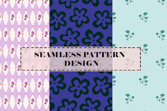 create vector seamless textile repeat pattern