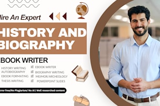be your ghostwriter for memoir, biography, history, autobiography, proofreading
