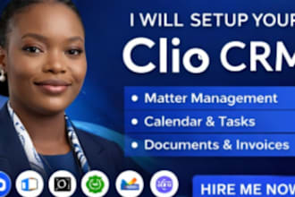 handle CRM setup, clio grow, clio manage, clio integration, clio ai automation