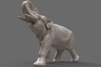 carve 3d elephant,statue model,3d rpg minis figurine,3d spiral planter,keyholder