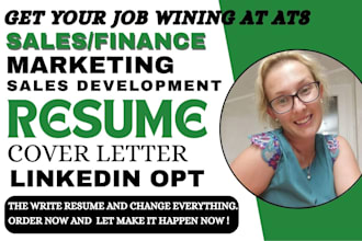 write a standout sales resume for banking accounting finance and marketing CV