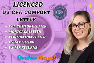 do income verification, cpa letter, mortgage letter, financial statement