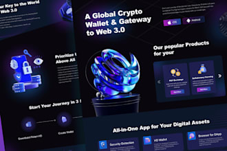 create web3 landing page,meme coin website,bet site,bot app,stablecoin token,ico