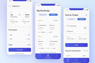 bus ticket selling app, train ticket booking app, trip ticket booking app