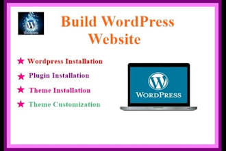 create wordpress website with elementor or redesign website