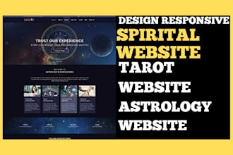 build spiritual website tarot website sacred geometry astrology