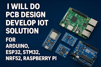 design pcb and schematic in easyeda kicad altium and proteus, esp32, stm32