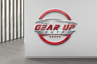 do professional automotive logo design custom car, garage, or auto shop