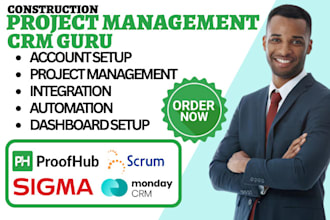 setup proofhub confluence project management sigma scrum monday crm automation
