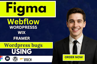 convert figma to framer,figma to webflow or wix,fix figma to wordpress website